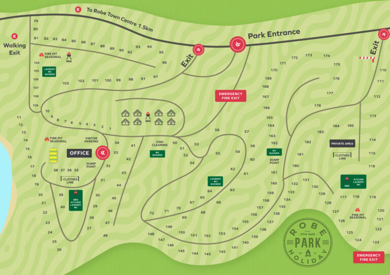 Where Is Robe World Map The Park - Robe Holiday Park